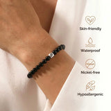 Obsidian Bracelet - Pearls