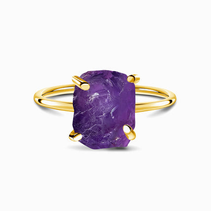 Amethyst Ring - Raw Stone