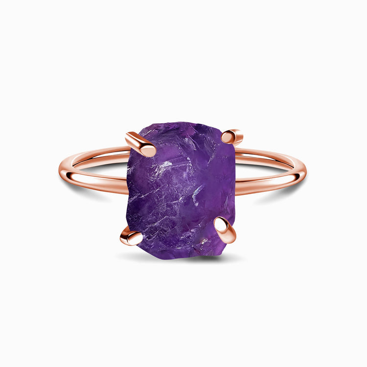 Amethyst Ring - Raw Stone