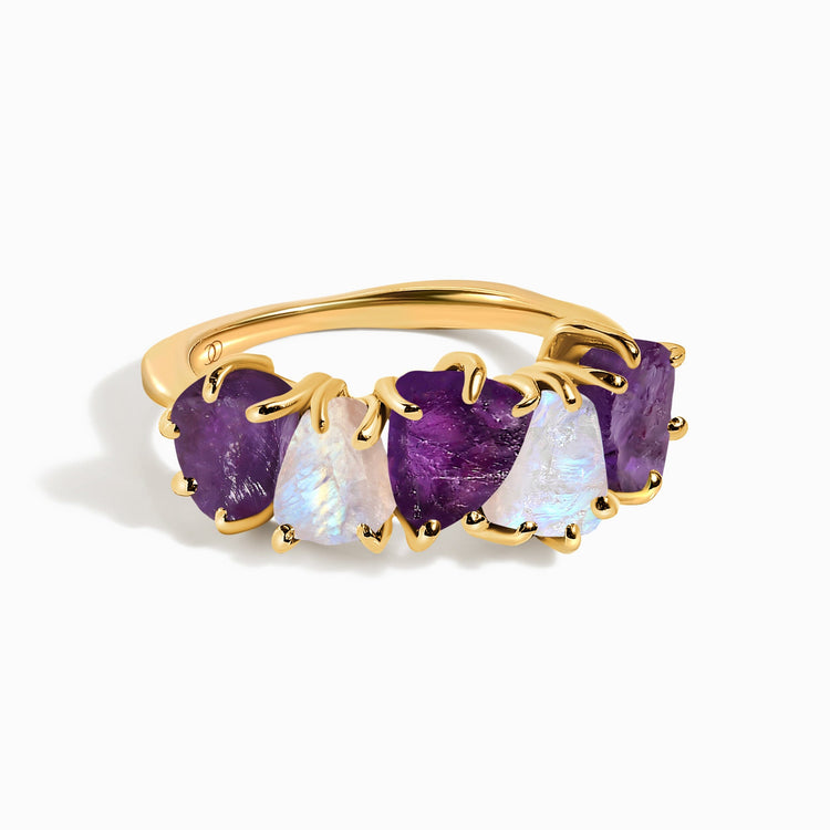 Amethyst & Moonstone Ring