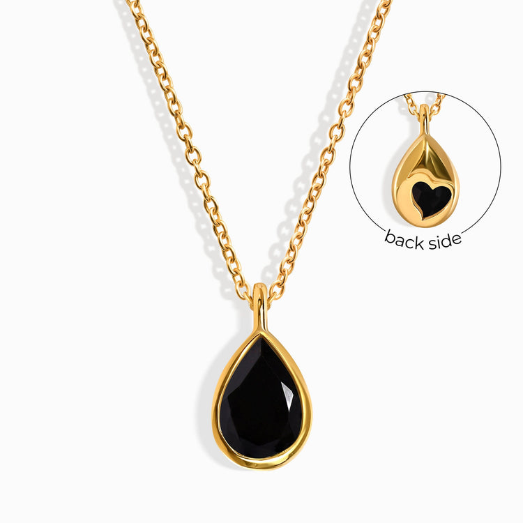 Obsidian Necklace - Hidden Heart
