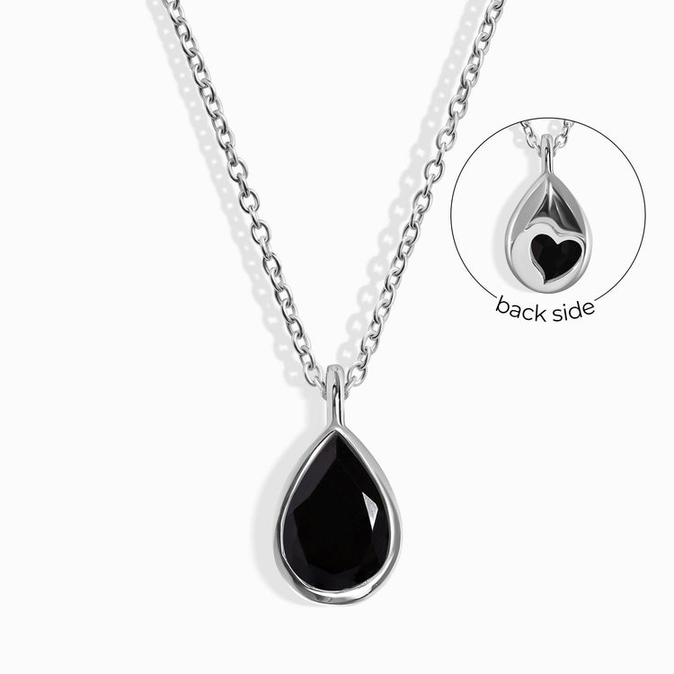 Obsidian Necklace - Hidden Heart