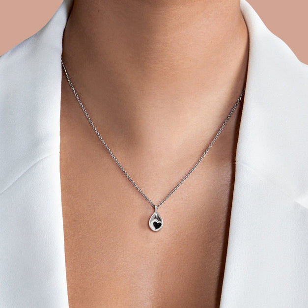 Obsidian Necklace - Hidden Heart