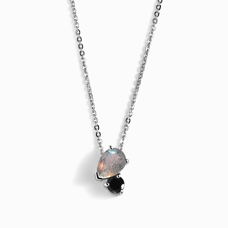 Obsidian & Labradorite Necklace