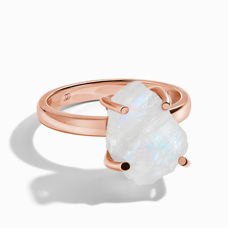 Moonstone Ring - Raw Stone
