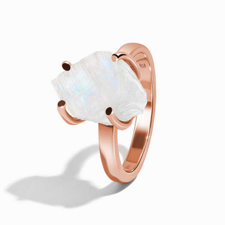 Moonstone Ring - Raw Stone