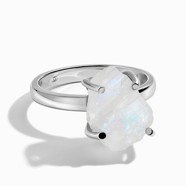 Moonstone Ring - Raw Stone