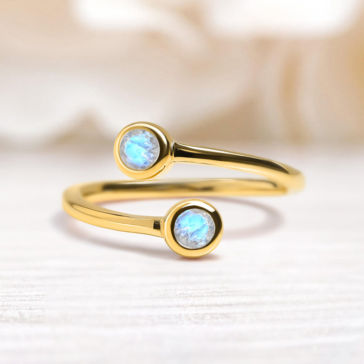 Moonstone Ring - Adjustable Eye