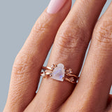 Moonstone Ring - Double Flow