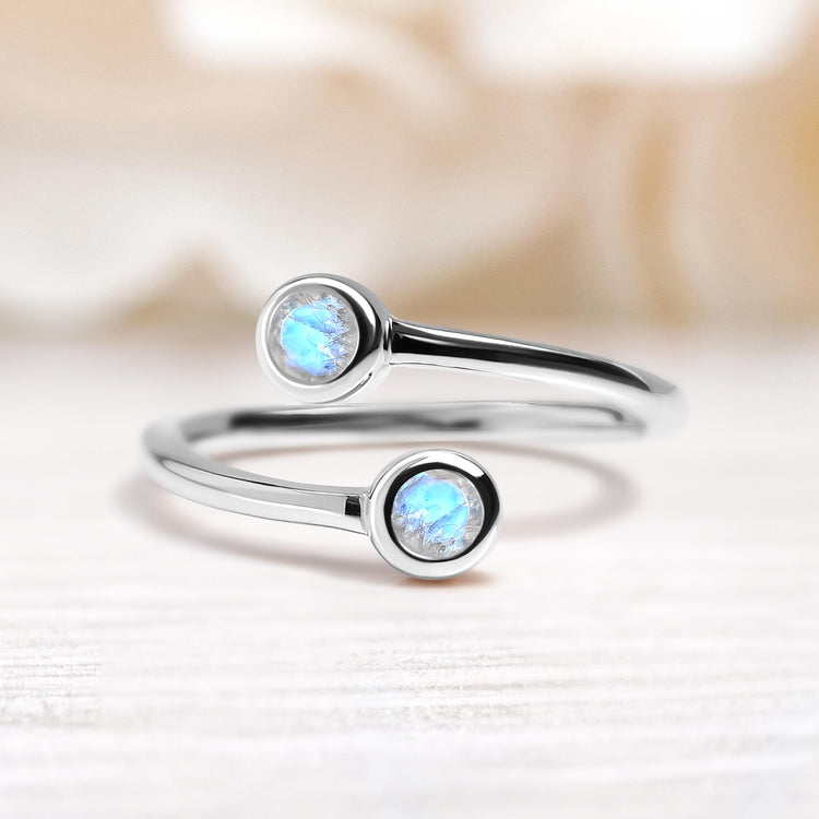 Moonstone Ring - Adjustable Eye