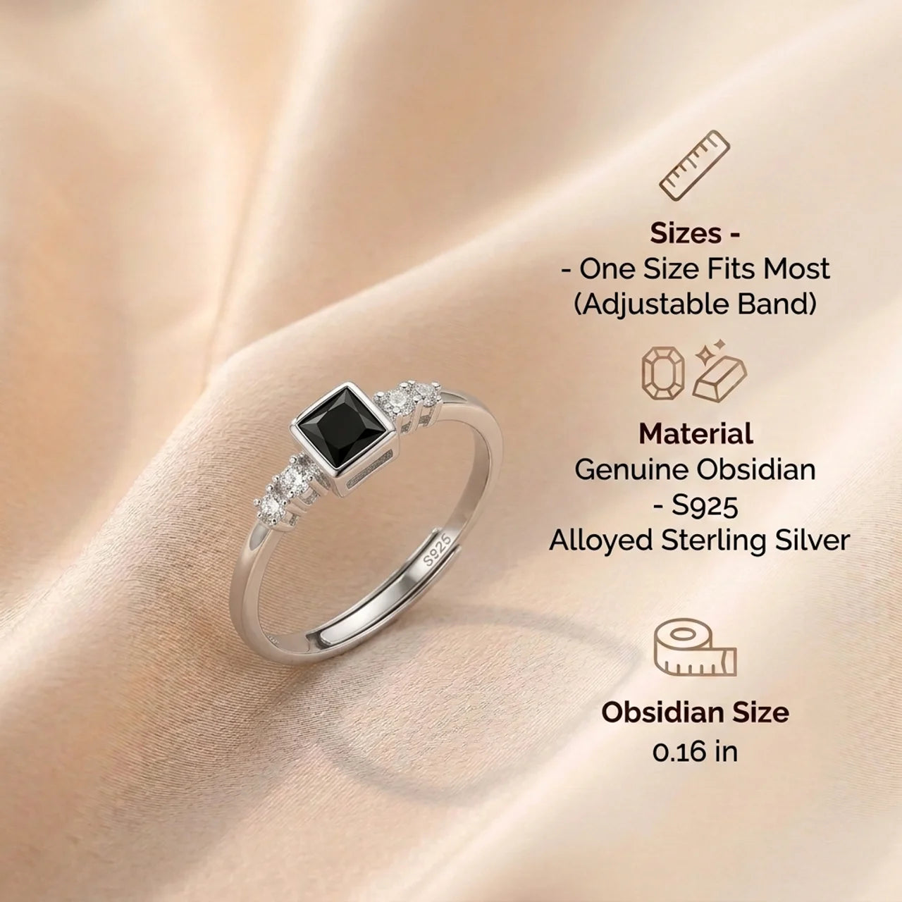 Obsidian Ring - Aurora