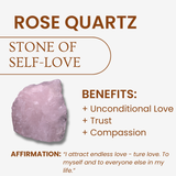 Rose Quartz Necklace - Raw Stone