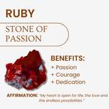 Ruby Necklace - 18K Gold Plating