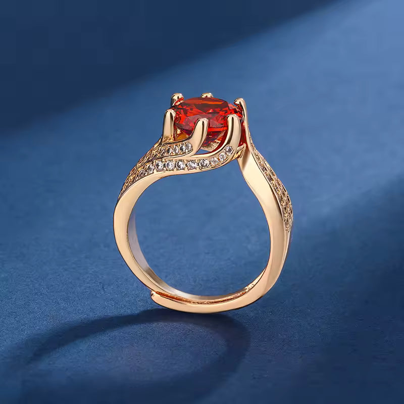 Ruby Ring - Golden Princess