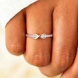 Rose Quartz Ring - Infinity