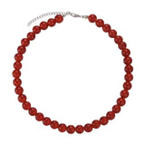 Carnelian Pearl Necklace