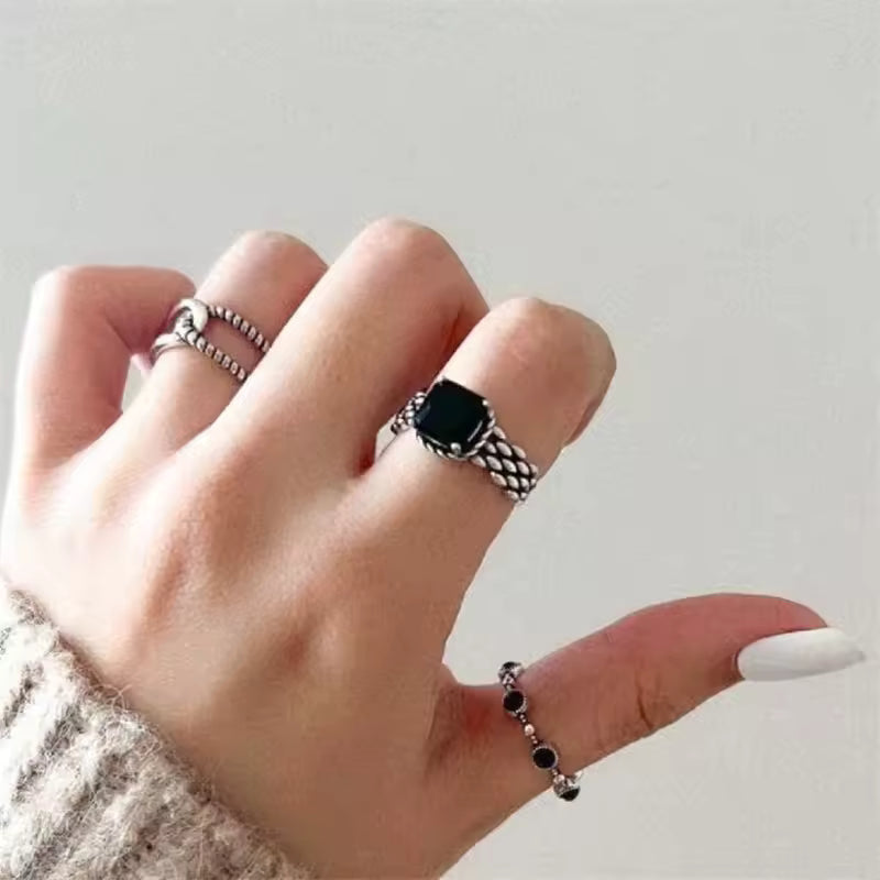 Obsidian Ring - Vintage