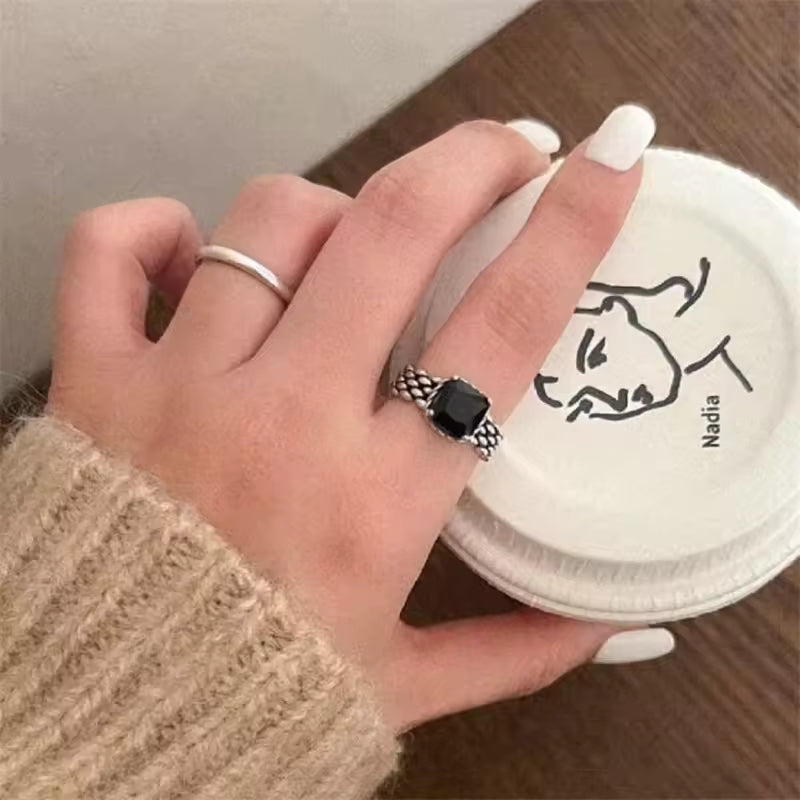 Obsidian Ring - Vintage