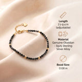 Obsidian Bracelet - Snowflake Obsidian