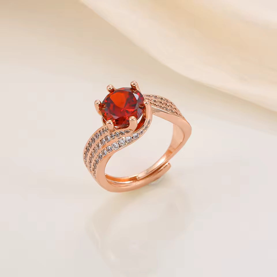 Ruby Ring - Golden Princess