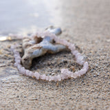 Rose Quartz Necklace - Natural Stones