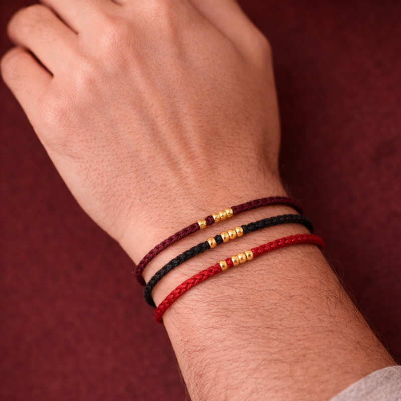 Tibetan Luck Bracelet with Small Copper Beads