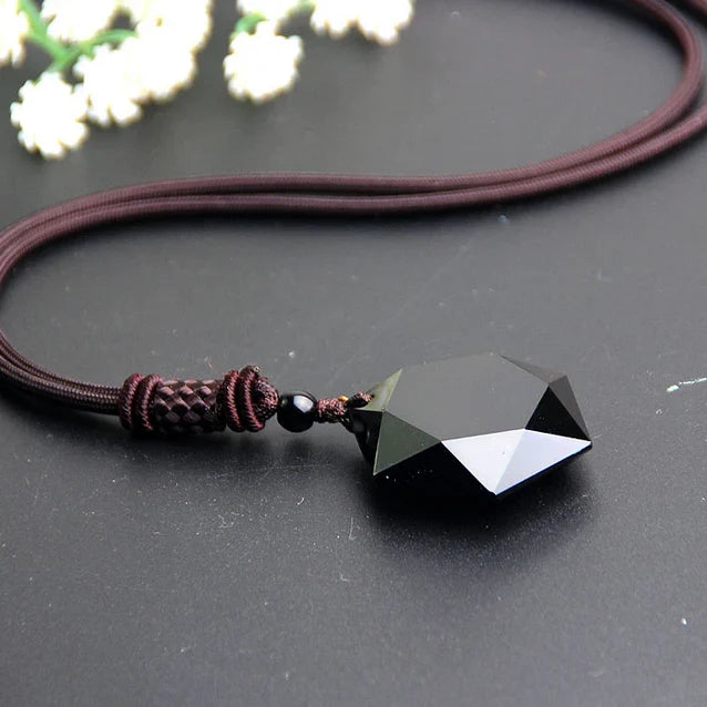 Obsidian Necklace - Protection Talisman