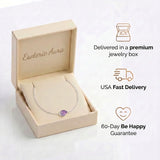 Amethyst Bracelet - Bead Pendant in Silver