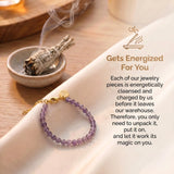 Amethyst Bracelet - Gold Alloy