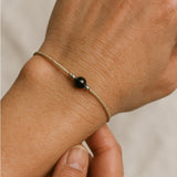 Obsidian Bracelet - Natural Cord