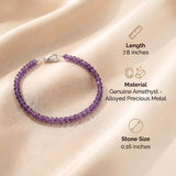 Amethyst Bracelet - Faceted Beads