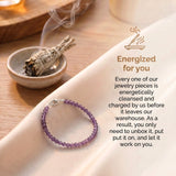 Amethyst Bracelet - Faceted Beads