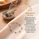 Amethyst Bracelet - Natural Pearls in Silver