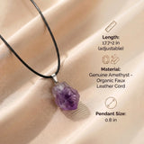 Amethyst Necklace - Unprocessed Natural Stone