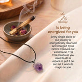 Amethyst Necklace - Unprocessed Natural Stone