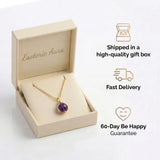 Amethyst Necklace - Sphere with Copper