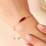 Carnelian Bracelet - Natural Cord