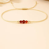 Carnelian Bracelet - Natural Cord