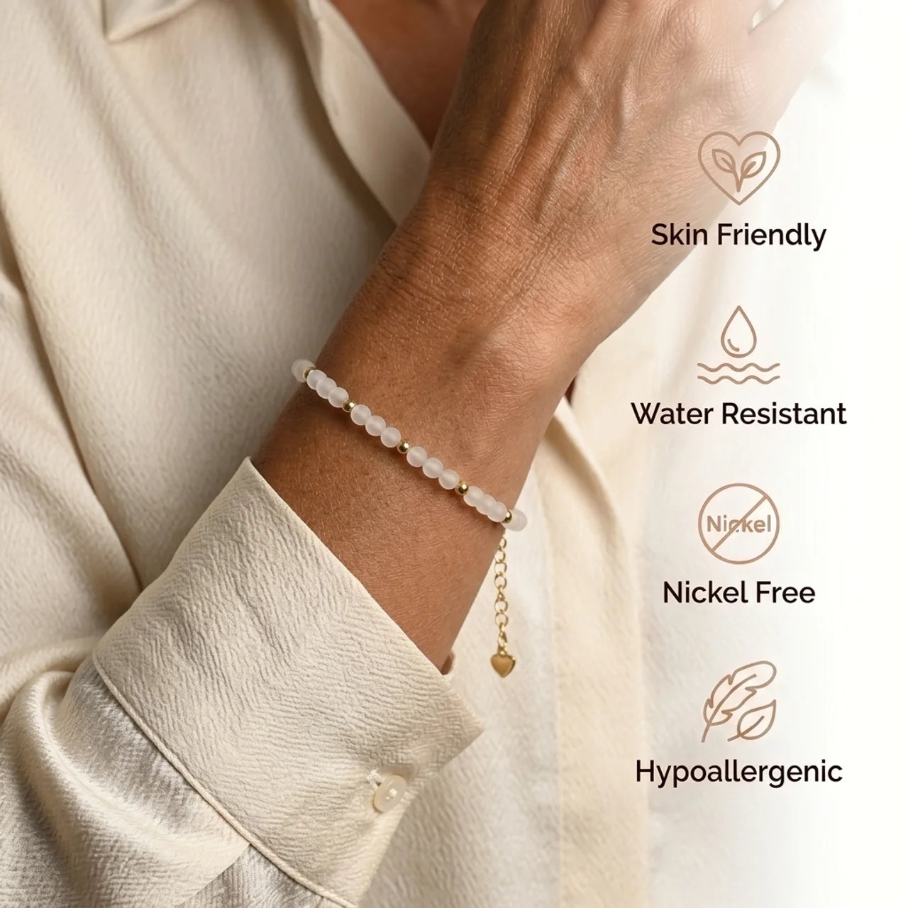 Moonstone Pearl Bracelet