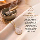 Clear Quartz Necklace - Medallion