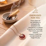 Carnelian Necklace - Circle Pendant