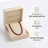 Carnelian Pearl Necklace