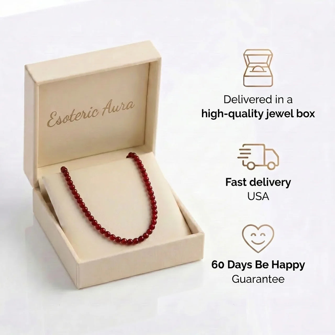 Carnelian Pearl Necklace