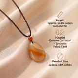 Carnelian Necklace - Teardrop