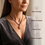 Carnelian Necklace - Teardrop