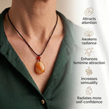 Carnelian Necklace - Teardrop
