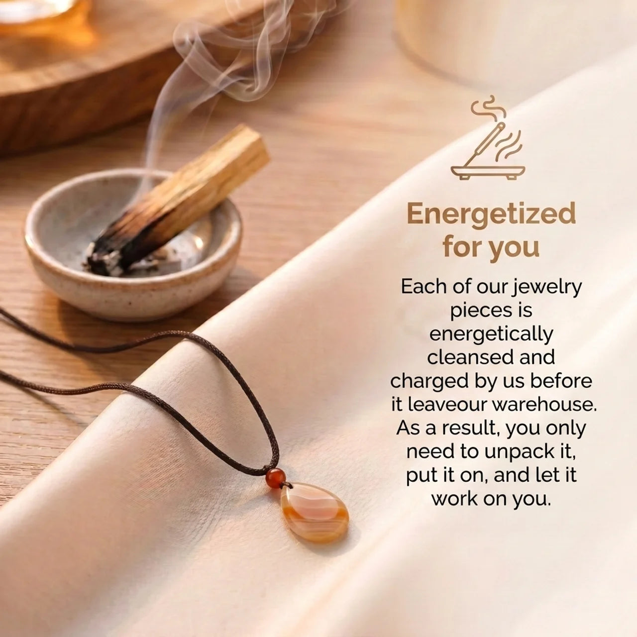Carnelian Necklace - Teardrop