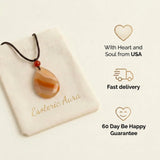 Carnelian Necklace - Teardrop