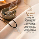 Clear Quartz Necklace - Natural Clear Stone