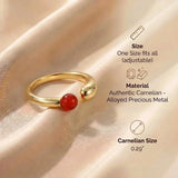 Carnelian Ring - Cluster